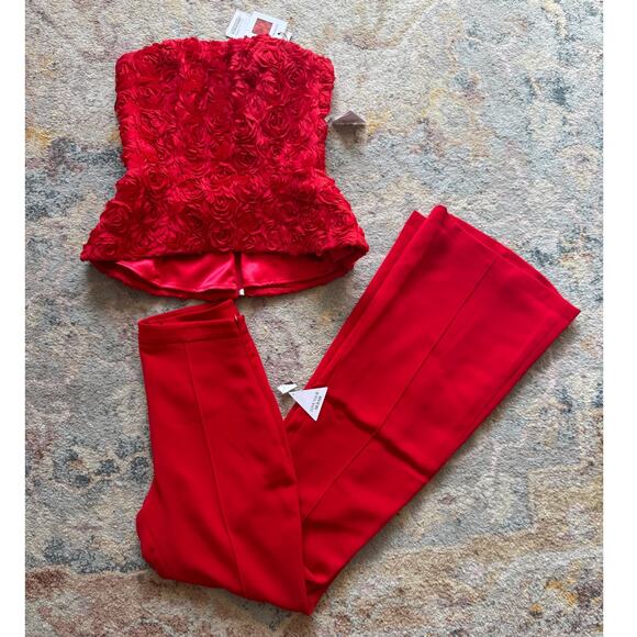 NADINE MERABI Red Skirt Set - Picture 9 of 15